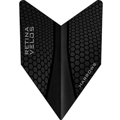 Image of Harrows Retina X Dart Flights Extra Strong Velos 5 sets (15) (Black)