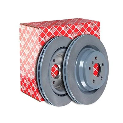 Image of 1664230112, 1664230600, A1664230112, A1664230600 Brake disc FEBI BILSTEIN 104854 Rear Axle 330mm 22mm 5 Hole 112mm internally vented Coated