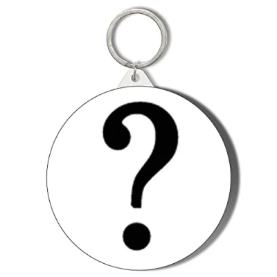 Image of Gift Insanity QUESTION MARK 45mm Keyring