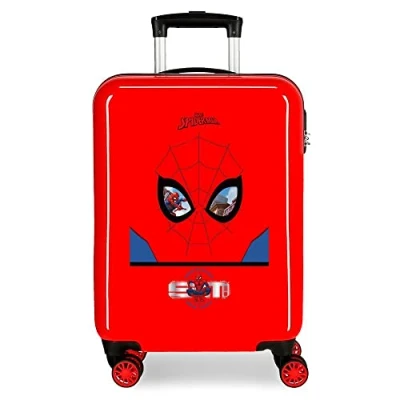 Image of Marvel Spiderman Protector Red Cabin Suitcase 38x55x20 cms Rigid ABS Side Combination Lock 34L 2 kgs 4 Double Wheels Hand Luggage