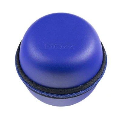 Image of Beco Technic BOXY Round Leatherette Single Watch Case (Blue)