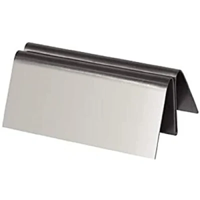 Image of Stainless Steel Menu Holder Leaflet Board Restaurant Commercial 30X80X50mm