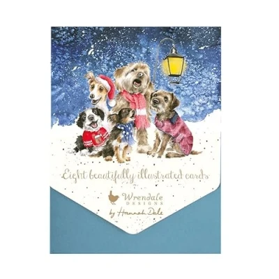 Image of Wrendale Designs by Hannah Dale O Holy Night Christmas Notecard Set Pack of 8