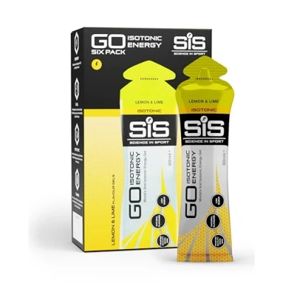 Image of Science in Sport Go Isotonic Energy Gel High Carbohydrate Improves Performance Low Sugar Vegan Consume Directly from Packaging Pack of 6 60ml Lemon &amp; Lime Flavoured