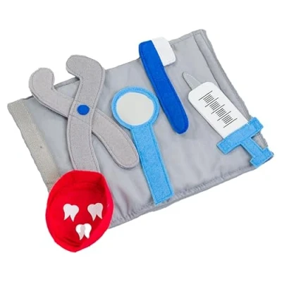 Image of PRETEND TO BEE Dentist Costume Accessory Set, Fancy Dress for Kids, Soft Play Tools, 18+ Months