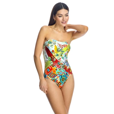 Image of ORY Womens Bandeau swimsuit W240987 women Multicolour Size 38C