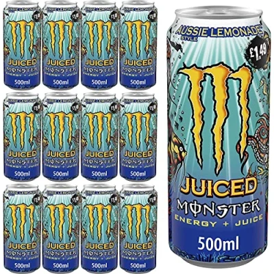 Image of Monster Energy Aussie Style Lemonade 500ml PM (Pack of 12), 500 ml