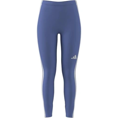 Image of adidas Women&#039;s ESSENTIALS 3 STRIPES COTTON LEGGINGS, blue fusion/white, XXS