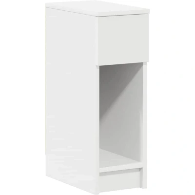 Image of vidaXL Bedside Cabinet with Drawer White 20x36x60 cm