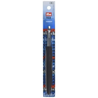 Image of Prym Crochet Hook for Wool, Soft Aluminum, Silver Coloured 10mm x 14cm Length, 17 3 1 cm