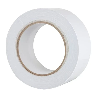 Image of Gocableties Clear Double Sided Tape, 50mm (2) x 33m, Strong Wide Sticky Tape for Craft, Scrapbooking and Mounting Photos, 1 Roll