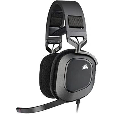 Image of Corsair HS80 RGB USB Gaming Headset Dolby 7.1 Surround Sound Broadcast Quality Microphone iCUE Compatible PC Black