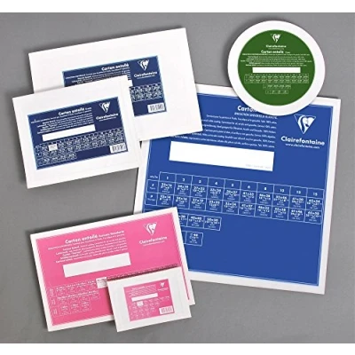 Image of Clairefontaine Ref 34051C White Canvas Board (Landscape) 41 x 27cm 3mm Thick, Made from 100% Cotton, Suitable for Oil &amp; Acrylic Paints, Acid Free Surface