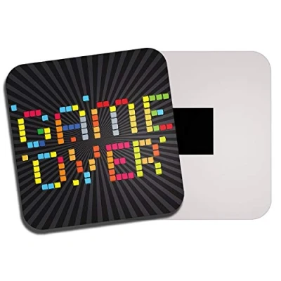 Image of Retro Game Over Fridge Magnet Gaming Gamer Son Brother Teen Boys #14129
