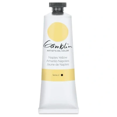 Image of Gamblin Artist Oil, 37ml Tube, Naples Yellow (1450)