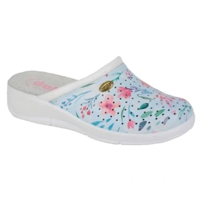 Image of Dek Floral Clog Womens Blue Size UK 6.5