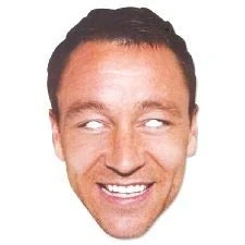 Image of FoxyPrinting JOHN TERRY Celebrity Cardboard Party Face Mask Fancy Dress JB Footballer