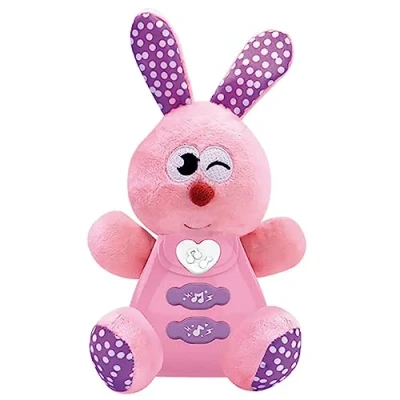 Image of COO11 Baby Soft Toys,Rabbit Toy, Calm Doll Animal Sound and Light Music Help to Sleep Comfortably, Suitable for 6 12 Months