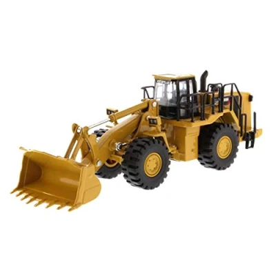 Image of Diecast Masters 85949 Caterpillar Wheel Loader 972M, Detailed H0 CAT Construction Vehicle in Metal Box, Scale 1:87, Approx. 10.3 x 3.7 4.2 cm, 14+, Suitable for Model Railways and Collectors, Yellow