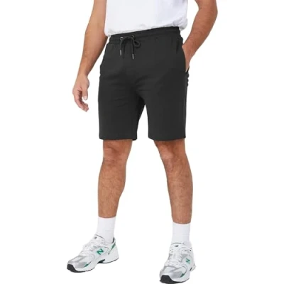 Image of BRAVE SOUL Mens Jogger Shorts Tarley&#039; Sports Training Summer Gym Pants, Black Tarley, XXL
