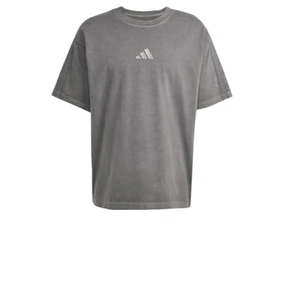 Image of adidas Sportswear ALL SZN Washed Basic Tshirt, Men&#039;s, Size: XS, Black
