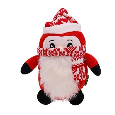 Image of AB Tools Dog Plush Comfort Squeaky Red Penguin Toy 12x23cm
