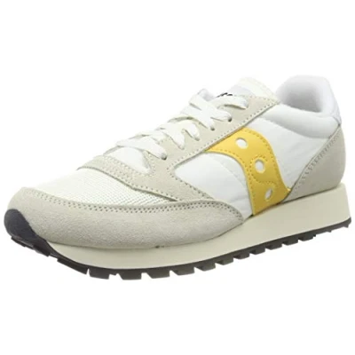 Image of Saucony Womens Jazz Original Vintage Sneaker, Cement Yellow, 8 UK