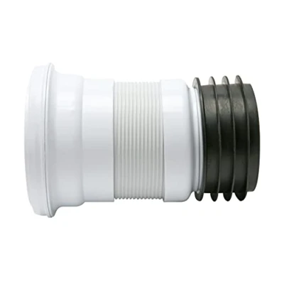 Image of Fluidmaster ZB38306 Flexi Pan Conn Short WC Connector, White