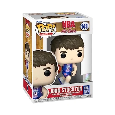 Image of Funko POP! NBA Legends John Stockton (Blue All Star Uni 1992) Collectable Vinyl Figure Gift Idea Official Merchandise Toys for Kids &amp; Adults Sports Fans Model Collectors