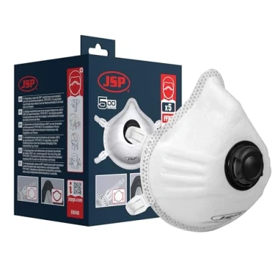 Image of JSP Olympus® Moulded Valved FFP3V Disposable Mask (532) Box of 5 (BEK130 002 M00)