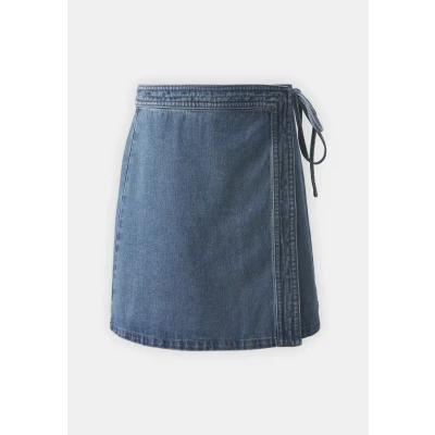 Image of ONLY Onlvilla WRAP TIE Skirt denim skirt, Women&#039;s, Size: Small, Light blue