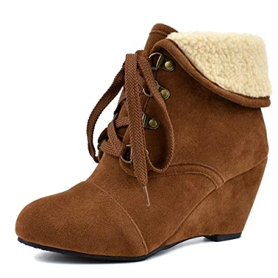 Image of Onewus Women Chelsea Boots with Wedge Heel
