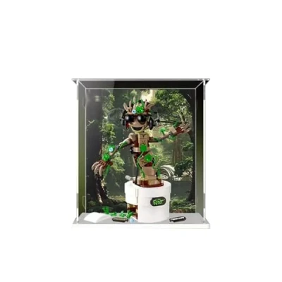 Image of Acrylic Display Case for Lego 76297 Dancing Groot，Dustproof Box, Storage Transparent Box Compatible with 76297（Only Case, No Model