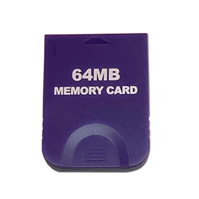 Image of CHILDMORY 64M Memory Card for Wii NGC Gamecube Console Purple