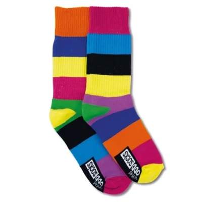 Image of United Oddsocks Sunny Gyms Pair of Sports socks Men UK 6 11. Oddly different sport Rafael
