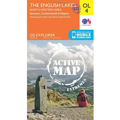 Image of Explorer Active OL 4 The Lake District (North Western area) Map