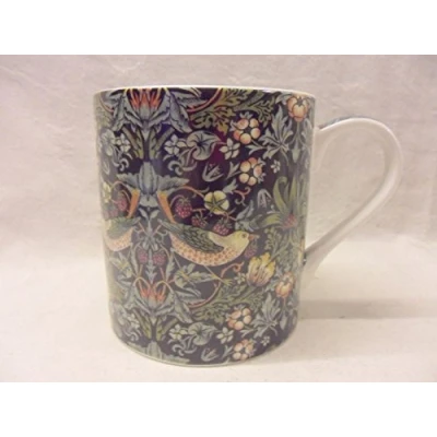 Image of William Morris Strawberry Thief Jumbo China Mug.