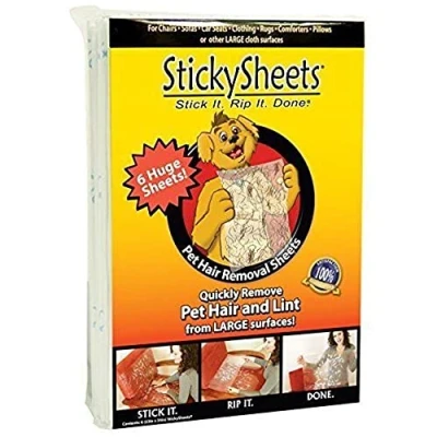 Image of Sticky Sheets Pet Hair Removal System 12 Pack