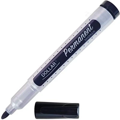 Image of DOLLAR 2.0mm Bullet Tip Waterproof Permanent Marker Pens (1 x Black + 1 ZOFAX Pen)