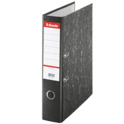 Image of Esselte Lever Arch File, Cardboard, 7.5 cm Spine, 2202251 A4, Black