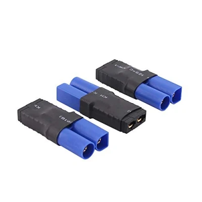 Image of BDHI 3pcs Male EC5 to Female TRX Traxxas Adapter Connector Brushless for SCT LiPo Slash(B114 3)