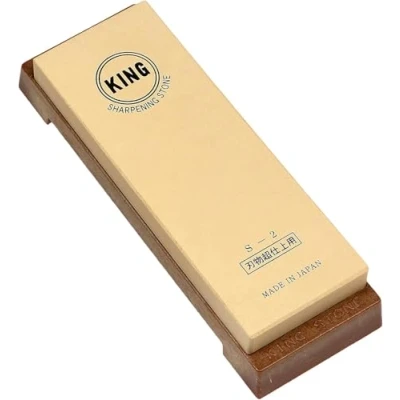 Image of King Japanese Sharpening Stone Whetstone with Stand #6000 Grit Super Finish by S 2