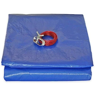 Image of Round Swimming Pool Cover, Diameter 4.20 m (with Drainage Net) Cover Waterproof