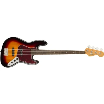 Image of Squier by Fender Classic Vibe 60&#039;s Jazz Bass Guitar, Laurel Fingerboard, 3 Color Sunburst