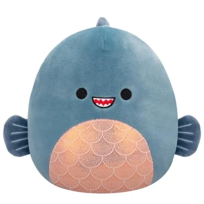 Image of Squishmallows Original 7.5 Inch Kurtz the Teal Piranha