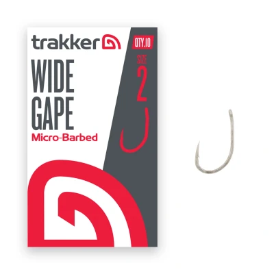 Image of Trakker Wide Gape hooks Micro Barbed Size 2 (10 pieces) Carp
