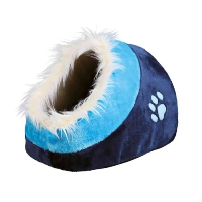 Image of Trixie Minou Cuddly Cat /Dog Cave, 35X26 41cm, Dark Blue/Blue