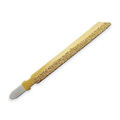Image of SHDIATOOL Diamond Jig Saw Blade 1 PK Diameter 4 inches/100mm Grit46 Vacuum Brazed Cutting Granite Marble Ceramic Tile Brick Plastic