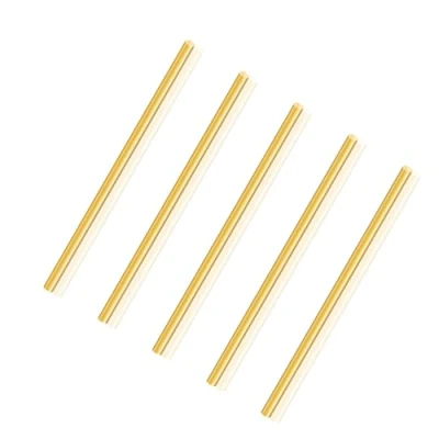 Image of LAVMHAB Round Brass Rod 3mm x 100mm, Solid Shaft Rods Bars for DIY Craft (5 Pcs)
