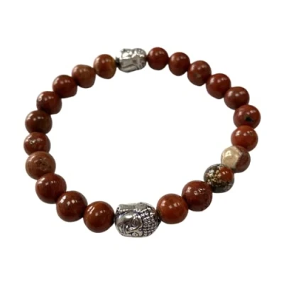 Image of VIE Buddha Bracelet, Red Jasper